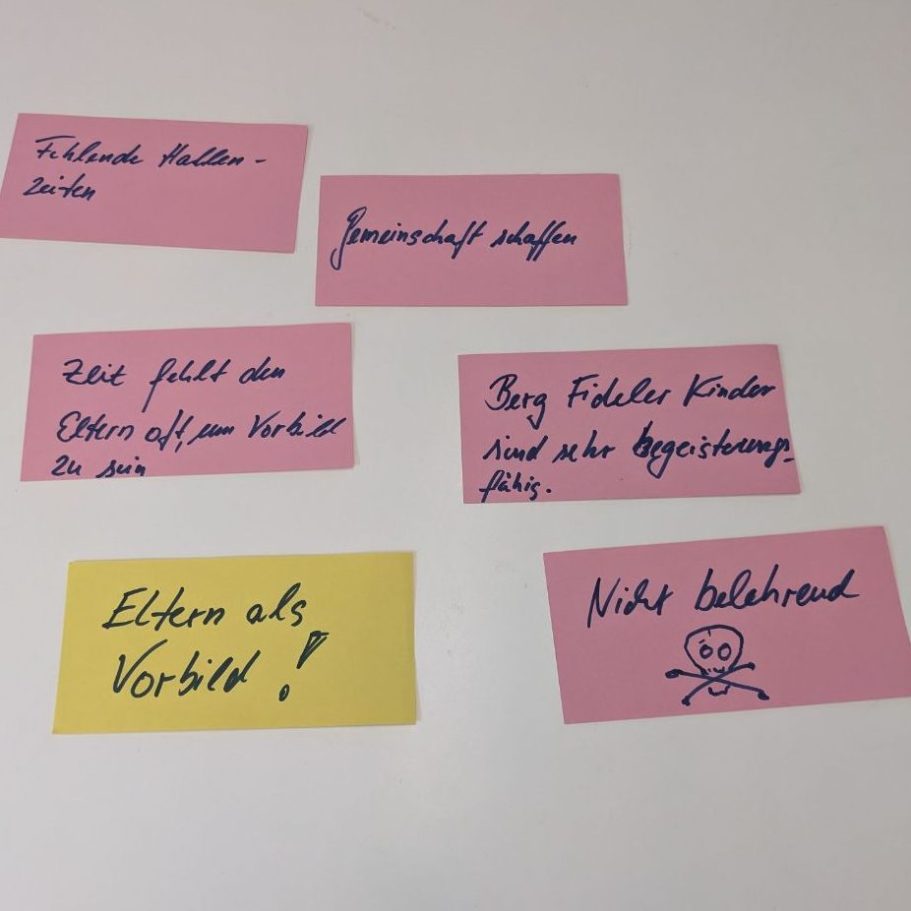 Workshop 1 Ergebnisse aus dem Workshop 1: Mit welcher Haltung begegene ich Kindern und Jugendlichen im Quartier?